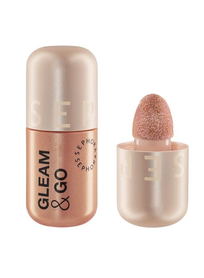 SEPHORA Collection Gleam & Go – Second-Skin Liquid Highlighter 04 On Top (Coppery Bronze Shimmer) – 7 mL Radiant Glow Liquid Highlighter - Image 1